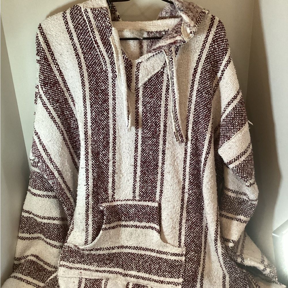 Striped Hooded Sweater, Vintage, Mexico